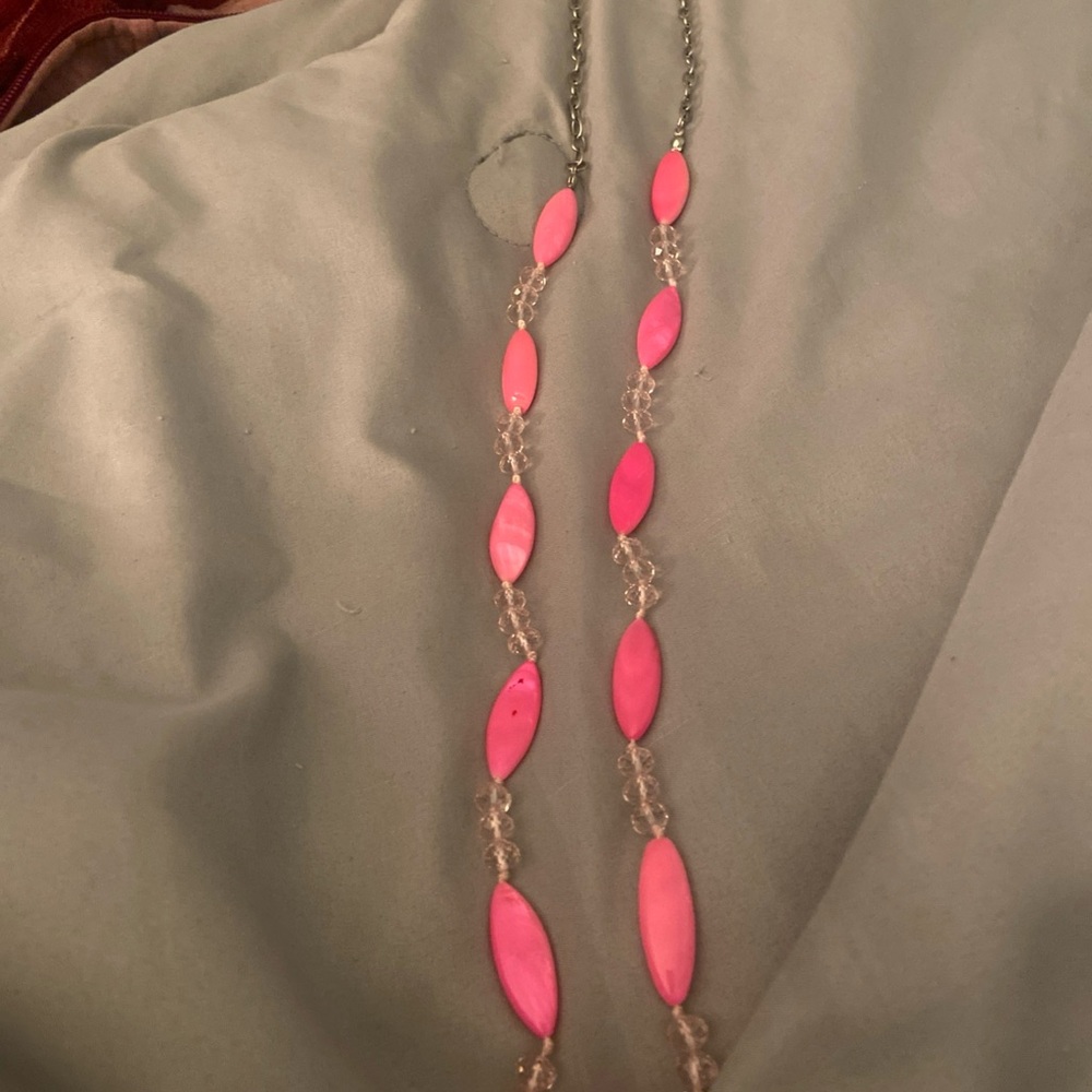 Elegant Pink Beaded Necklace